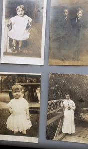 VINTAGE POSTCARD Early Family Photos, Children,4 different-Unknown Origin Unused - Picture 1 of 2