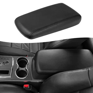 Fits 2008-2010 Chrysler 300 Center Console Lid Armrest Leather Cover Trim Black - Picture 1 of 7