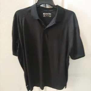 Ariat Tek Heat Series Printed Short Sleeve Solid Black Polo Size XL Mens - Picture 1 of 6