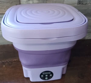 Mini Washing Machine 8L Folding Portable Sterilization Drying Laundry Machine - Picture 1 of 11