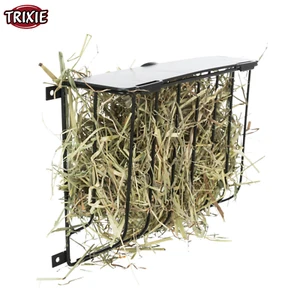 TRIXIE SCREW ON HAY MANGER BLACK FOR SMALL ANIMALS HAY FEEDING 22 X 16 X 6 CM - Picture 1 of 7