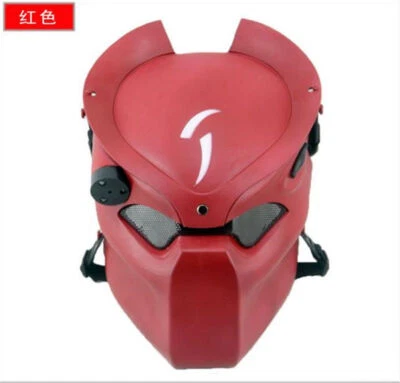 Alien VS. Predator Mask Helmet LED Headgear Field Face Guard Cosplay Props  - Image 1 of 4