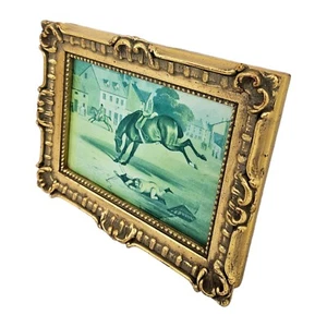 Vintage William Tasker Oil Painting Horse Racing Equestrian Steeplechase Jockey - Picture 1 of 9