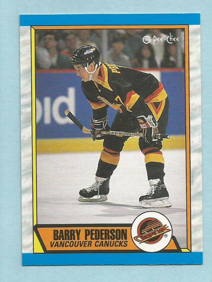 1989-90 OPC O-Pee-Chee Hockey Barry Pederson #281 Vancouver Canucks MINT! - Image 1 of 1