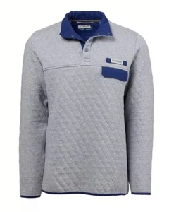 Magellan Jacke Herren grau Campfire gesteppt Viertel Druckknopf Pullover Outdoor - Bild 1 von 5