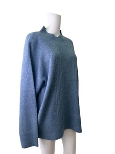 Maglione pullover lana Adini taglia L1 maglione donna morbido blu top NUOVO EU46 PREZZO AL PUBBLICO £69 - Foto 1 di 13