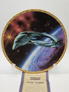 COLLECTIBLE 1994 STAR TREK THE VOYAGERS HAMILTON PLATE "ROMULAN WARBIRD" - Picture 1 of 3