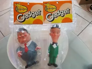 Stanlio e ollio di gomma Delacoste Gadget Made in France Alto18 cm da collezione - Foto 1 di 12