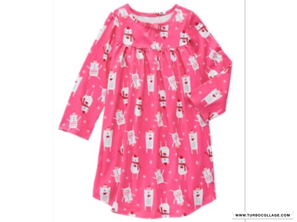 NUEVO CAMISÓN MUÑECO DE NIEVE GYMBOREE NUEVO CON ETIQUETAS TALLAS 5/6, 7/8, 10/12 Foto 1 de 1
