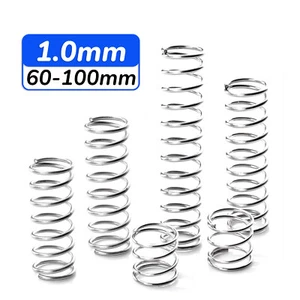 1.0mm Wire Compression Spring 11-15mm Diameter & 60-100mm Length Pressure Small - Picture 1 of 4