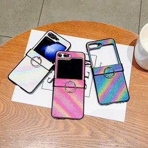 For Samsung Z Flip 6 5 4 3 OPPO Find N2 N3 Flip Case Ring Stand Hot Phone Cover - Picture 1 of 15
