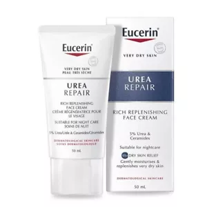 Eucerin Rich Reponishing 5% Urea CARA CREMA DE NOCHE 50 ml piel seca caducidad 9/2026 - Imagen 1 de 1