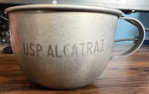 USP Alcatraz Inmate Drinking Cup Stainless Steel 2007 Repro. Bought at Alcatraz! - Picture 1 of 8
