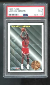 1993-94 Fleer #224 Michael Jordan PSA 9 Graded Card NBA 93-94 Scoring Leader - Picture 1 of 2