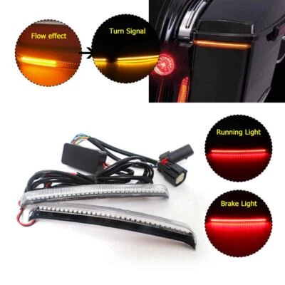 Luz LED de señal de giro de freno para Harley Touring Road Glide Foto 1 de 4