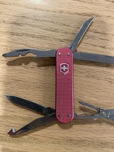 Victorinox Vagabond Bicolor Pink Red Alox Custom Modd Swiss army Knife - Picture 1 of 2