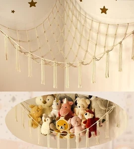 NEW Stuffed Animal Storage Hammock or Net Corner Large Cute Plush Toys Organizer - Picture 1 of 6