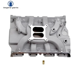 Satin Aluminum Dual Plane Intake Manifold Fit Ford FE 390 406 410 427 428 - Picture 1 of 8