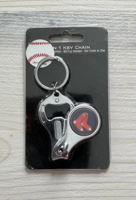MLB Boston Red Sox 3-in-1 Key Chain/Nail Clippers/Bottle Opener Tailgate NIP - Image 1 of 4