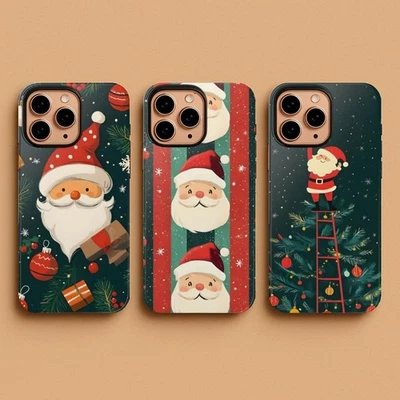 Funda de teléfono de Papá Noel, linda cubierta de Navidad, funda de teléfono estética navideña 2025 Foto 1 de 4