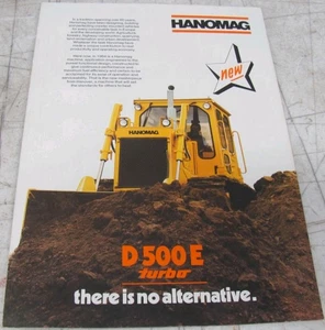 1984 Hanomag D 500 E Turbo Sales Brochure A1100685M2s - Picture 1 of 5