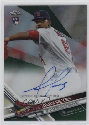 2017 Topps Chrome Rookie Auto Green Refractor /99 Alex Reyes #RA-AR Auto RC - Image 1 of 2