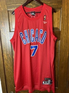 Ben Gordon #7 Chicago Bulls Stags 1946-47 NBA Reebok Hardwood Classics Jersey 3X - Picture 1 of 6