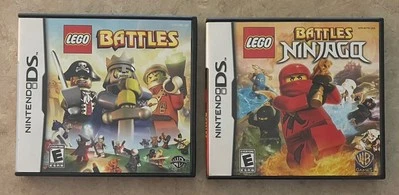 Lego Battles + Lego Battles Ninjago Complete CIB Nintendo DS 2 Game Lot Tested - Image 1 of 4