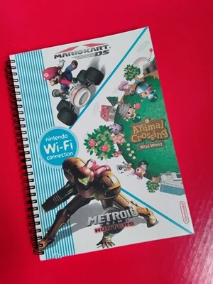 Raro 2006 Nintendo DS Journal, Animal Crossing, Metroid, Mario Kart, nunca usado Foto 1 de 4