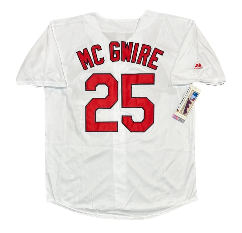 Mark McGwire Majestic St. Louis Cardinals Home White Jersey Men's Size Large - Image 1 of 3
