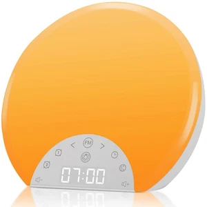 Sunrise Alarm Clock Wake Up Light for Kids, Adults, Heavy Sleepers with Dual ... - Picture 1 of 7