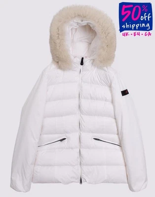 Giacca trapuntata piumino bambino PEUTEREY prezzo consigliato 600 € taglia 3XL 16Y bordo pelliccia di volpe staccabile  - Immagine 1 di 4