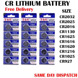 CR2032 Battery CR2025 CR2016 CR1625 CR1216 cr2032 3v Lithium Coin Button Battery - Picture 1 of 8