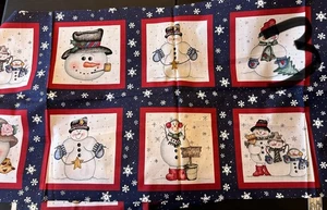 Vintage Dianna Marcum Marcus Brothers Textiles Snow Buddies Cotton Panel - Picture 1 of 2