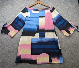 Nicole Miller NY Dress Womens 4 Multicolor Mini Lightweight Groovy A Line - Picture 1 of 14