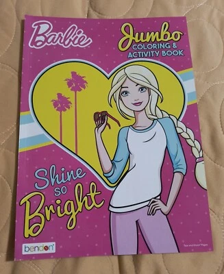 Barbie Jumbo Coloring & Activity Book Tear/Share Pages Shine so Bright 🆕🆓Ship Foto 1 de 4
