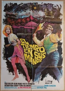 The Time Machine ORIGINAL Spanish 1968 POSTER H. G. Wells Mimieux sexy MAC art - Picture 1 of 5