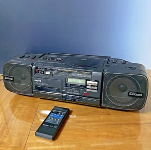 Reproductor de casete radio CD japonés vintage Sanyo PH-CD500U años 80 raro - Imagen 1 de 23