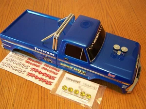 Fit Traxxas 1/10 2wd Stampede Bigfoot Blue Clipless Body Bumper Roll Bar & Mount - Picture 1 of 7