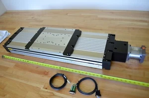 Parker 412XR Linear Ballscrew Actuator Nema34 Renishaw 0.1um Encoder 350mm Trave - Picture 1 of 24