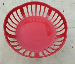 Brotkorb Sonja Plastic Korb Rot Brötchenkorb Retro Kult  - Bild 1 von 4