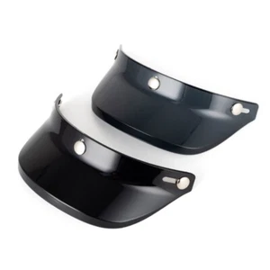 3 Button Helmet Visor Universal Wind Shield For Open Face MotorcyclesHelmet - Picture 1 of 8