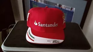 New Ferrari Fernando Alonso Team Drivers Adult Flex-Fit Cap .BNWT - Picture 1 of 4