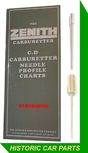 1 NEEDLE PROFILE CHART for Stromberg CD (Constant Depression) Carbs