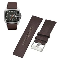 DZ1496 28mm Brown Leather Watch Strap For Diesel - Picture 1 of 7