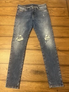 Jeans Diesel Slandy super slim skinny vita regolare denim elasticizzato donna 30x32 - Foto 1 di 17