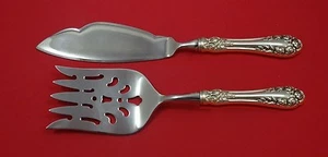 Rose by Wallace Sterling Silver Fish Serving Set 2 Piece Custom Made HHWS - Picture 1 of 1