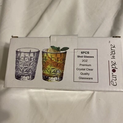Vasos de chupito Europe Ware 6 piezas 20Z premium cristalinos Foto 1 de 3