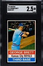 1976 Hostess George Brett #114 HOF KC Royals SGC 2 GD+ Low Pop & Rarely graded