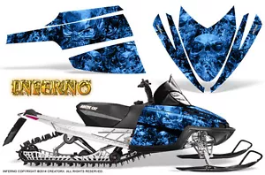 ARCTIC CAT M CROSSFIRE SNOWMOBILE SLED GRAPHICS KIT WRAP CREATORX INFERNO BL - Picture 1 of 1